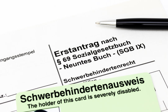 Antrag auf Schwerbehindertenausweis