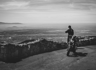 Man taking in the view