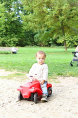 Little boy at the park 