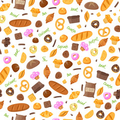 Baking seamless pattern