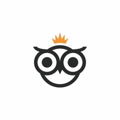 owl with crown logo