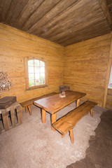 Wooden dining room