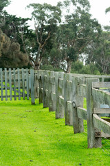 Post and rail fence