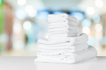 Stack of bath towels