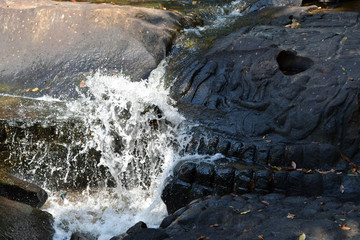 The view around Kbal Spean water spring, still in Siem Reap - Cambodia