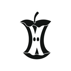 Stump icon, silhouette style