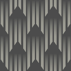 Abstract Vertical Stripe Ornament. Endless Triangle Wallpaper