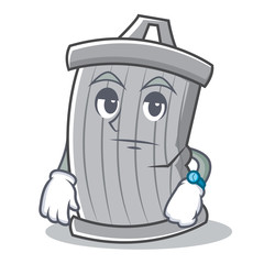 Waiting trash character cartoon style © kongvector