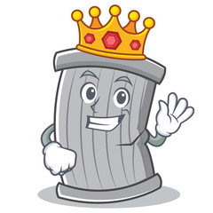 King trash character cartoon style © kongvector