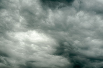 The sky is covered with clouds