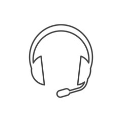 Headphone icon vector 