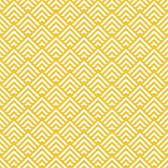 Retro Seamless Pattern Corners Yellow