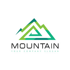 Mountain sport outdoor logo template