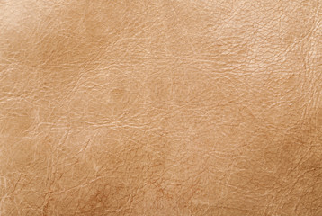 Fototapety  Brown used leather abstract texture, macro shot
