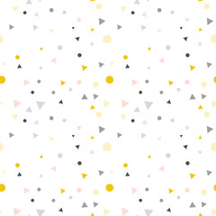 Party celebration confetti triangles pattern.