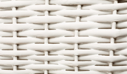 White wooden wicker basket fragment abstract texture