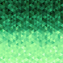Green crystal background.