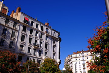 Dans la ville de Lyon, France