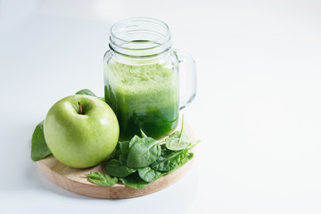 healthy green drink.