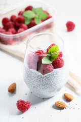 chia seed pudding almond milk