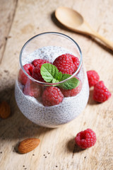 chia seed pudding almond milk
