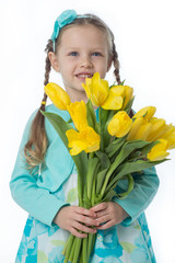 Child with flowers 