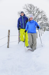 Wanderung mit Schneeschuhen