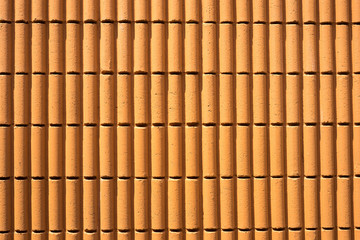 orange brick mortar wall background texture
