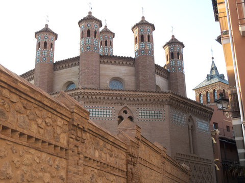 San Pedro Church, a mudejar 14th-century church and 13th century bell tower in Teruel, Aragon, Spain
