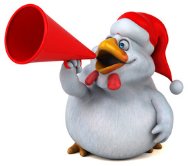 Fun chicken - 3D Illustration