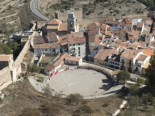 Bullring of Morella (Castellon), in the region of Maestrazgo, Spain