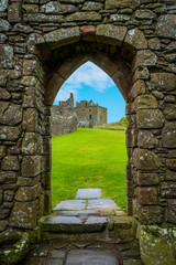 Interior sight in Dunnottar Castle, near Stonehaven, Scotland.