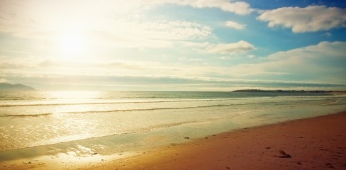 Idyllic view of seascape during sunset