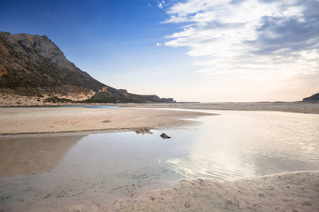 Scenery of Balos beach on Crete, Greece