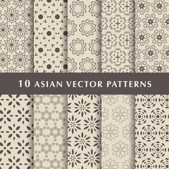Eastern style and arabic luxury vector patterns pack