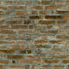 Seamless pattern of red brick wall. Abstract texture background.