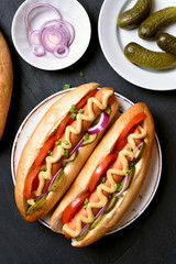 Homemade hot dogs