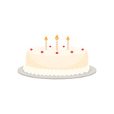 Birthday cake vector