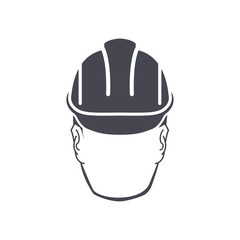 vector icon man in helmet