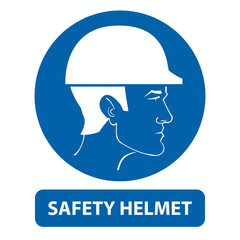 vector sign safety helmet