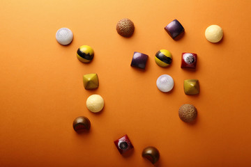 Assortment of chocolate candy