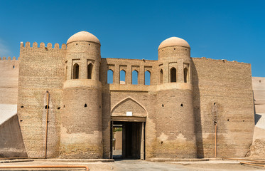 Entrance Gate in the ancient city wall of Ichan Kala. Khiva, Uzbekistan