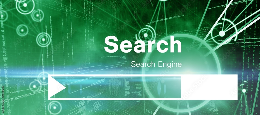 Aufkleber composite image of digital image of search engine page