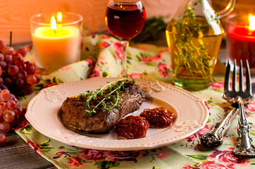 Beautiful still life with meat