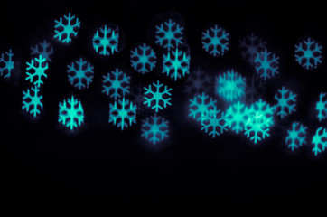 abstract snowflake bokeh background