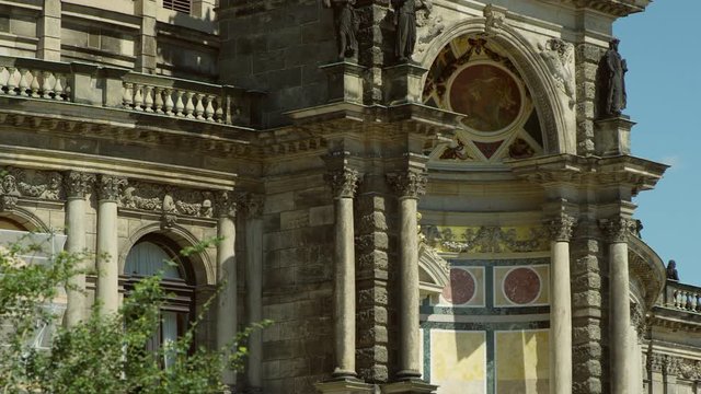 Semperoper, opera house of the Saechsische Staatsoper Dresden (Saxon State Opera), concert hall, Dresden. Saxony, Germany., Jul 2017