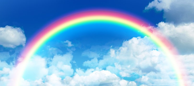 Composite image of composite image of rainbow