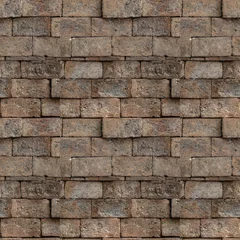 Wall murals Bricks Seamless pattern of red brick wall. Abstract texture background.