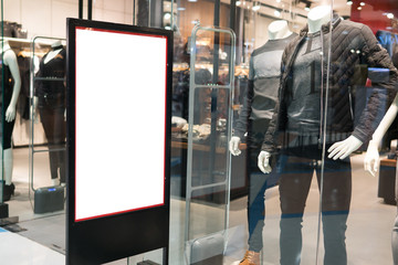 mock up label frame for shopping,stand for booklet or poster billboard with blank white sheet,sale and discount promotion label template mock up,christmas shopping season,copy space for text