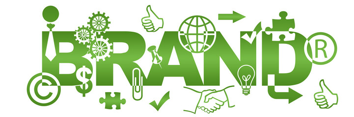 Brand Green Text With Symbols 